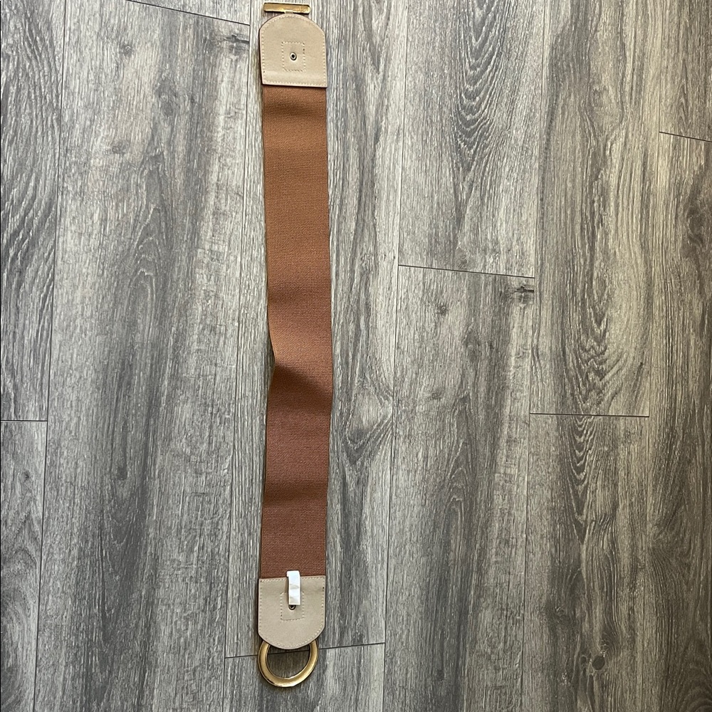 Vincent Camuto Circle and Bar Interlocking Stretch Belt (Size Small/Medium) - Picture 4 of 6